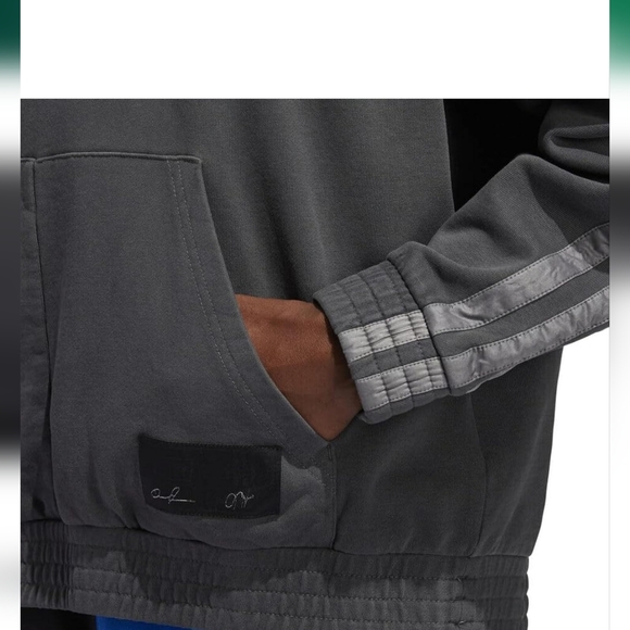 Vintage Adidas Men's Basketball Daniel Patrick x Harden Hoodie L Gray NWT Size L - Picture 5 of 9